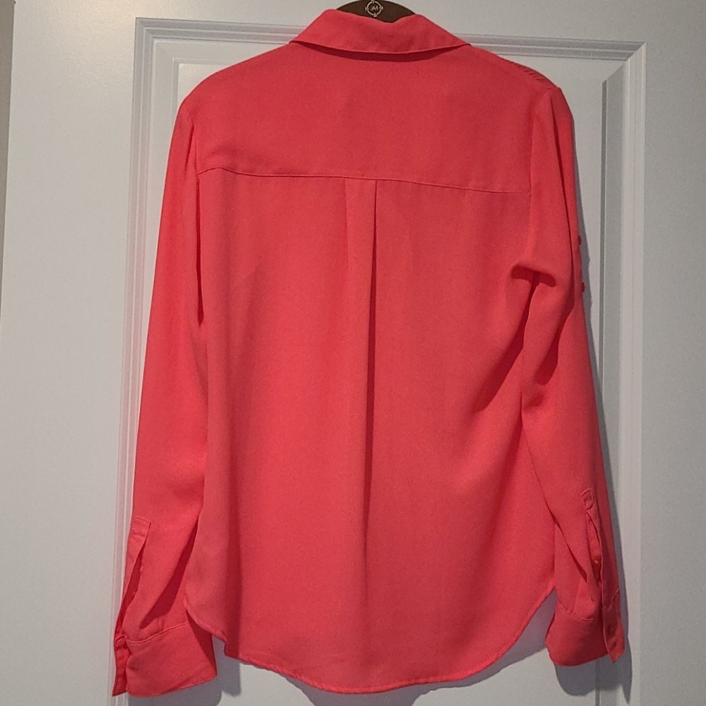 EXPRESS The Portofino Shirt hot pink‎ - Picture 4 of 4